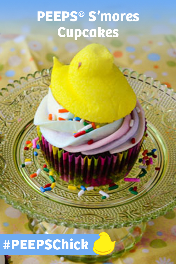 Peeps S’mores Cupcakes