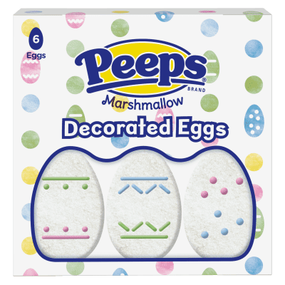 6CT Peeps Decorated Eggs