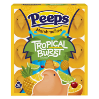 Peeps marshmallow tropical burst flavored 15 count package