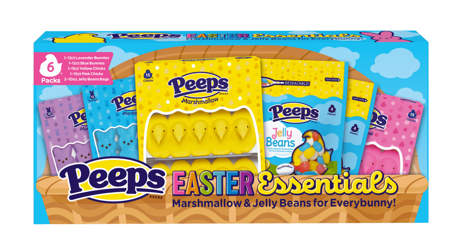 Peeps Easter party pack essentials 6 packs