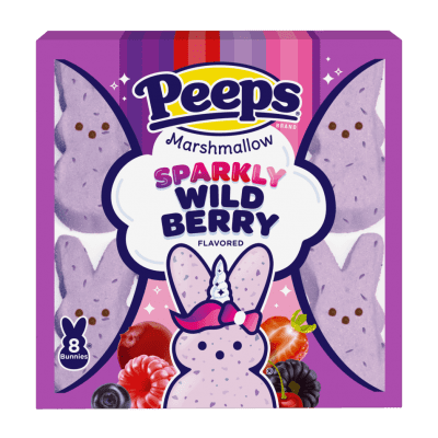 Peeps marshmallow wild berry flavored 8 count package