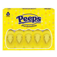 Peeps marshmallow yellow chicks 10 count package
